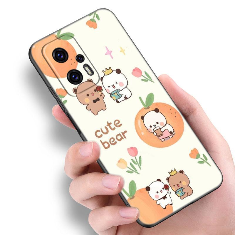 Cute BuBu DuDu Black Silicone Phone Case For Xiaomi POCO X3 X4 NFC F5 M3 M4 M6 X5 X6 Pro F3 F4 GT 5G C55 C65 M5