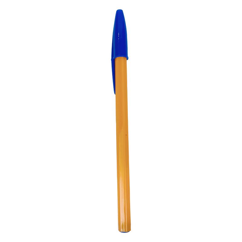 KZ-57 Yellow Barrel Ballpoint Pen, 1.0mm Bullet Tip with Blue Oil-Based Ink