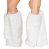 Soft Fluffy Knee High Boots Cover Solid Color Warm Knee Sleeve  Halloween Party