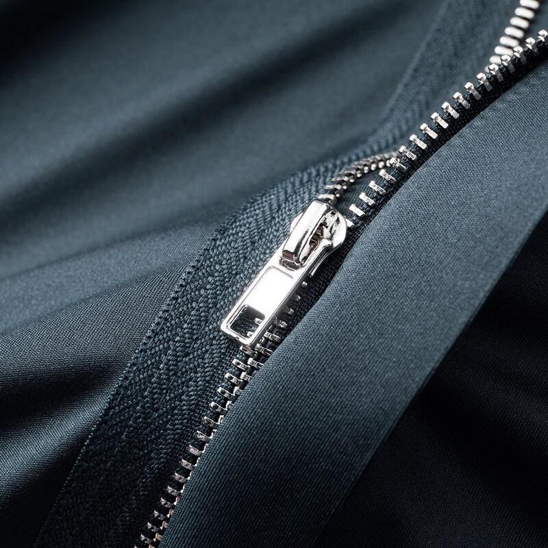 Мужская рубашка с длинным рукавом большого размера Dibinze со скрытой молнией, без складок