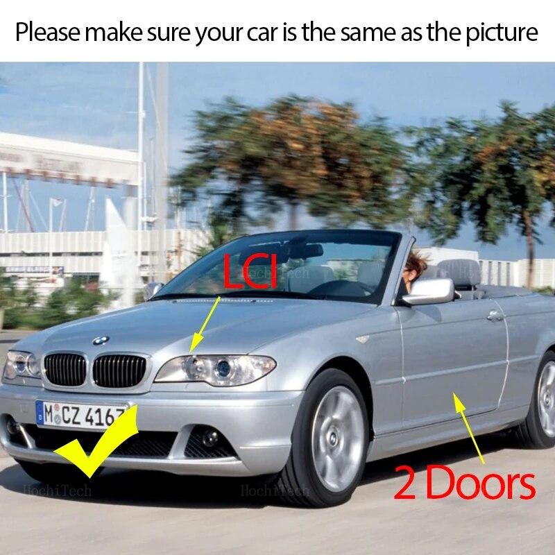 New Look Car Grille Grill Front Kidney Glossy 2 Line Double Slat For E46 Coupe Cabrio 325Ci 330Ci LCI 2 Doors 03-06 Accessories