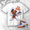 LB 23 Hardwood Classic Lick Sneaker Cartoon MV Match Tee , Unisex Shirt Match Sneaker, Match Outfit Gift