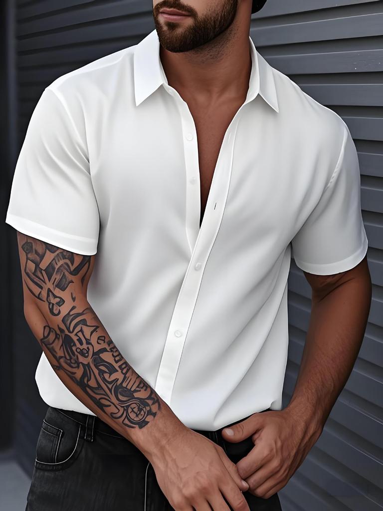 Beach Flower Short Sleeve Flower Shirt Men'S Summer Thin Loose Trend Vintage Hawaiian Lazy Jacket Men'S