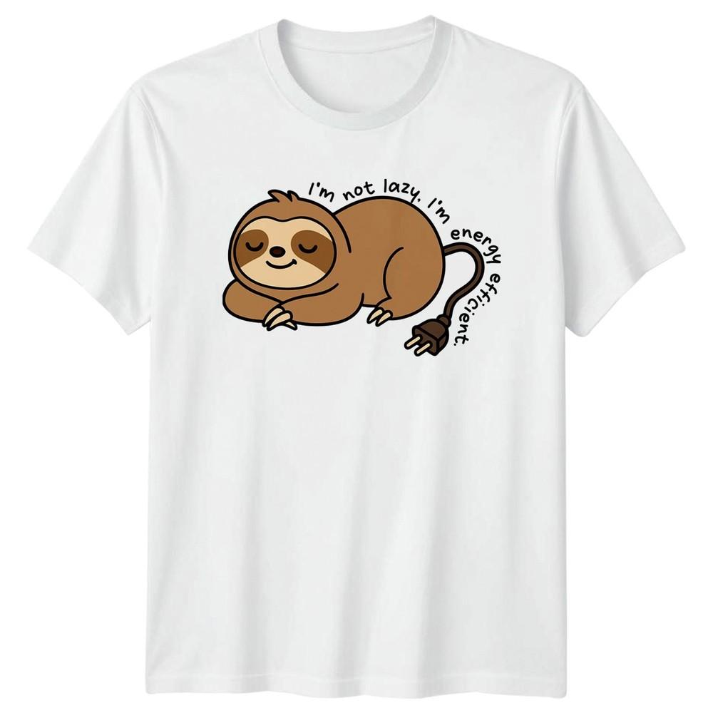 Im Not Lazy Im Energy TShirt Sloth Humor Birthday Gift For Him And Her
