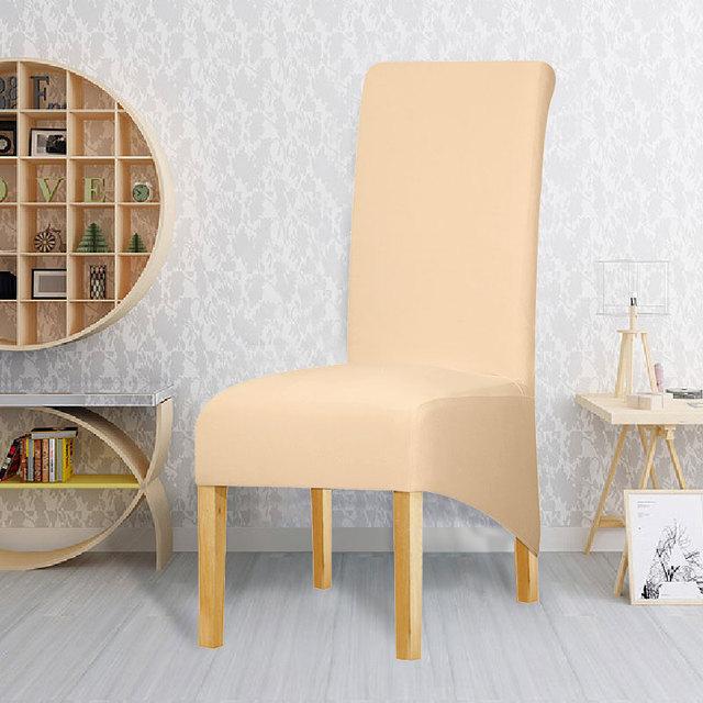 1/2/4/6 шт., эластичный чехол на стул размера XL, чехлы на стулья с длинной спинкой для Рождества, свадьбы, банкета, ресторана, отеля, столовой