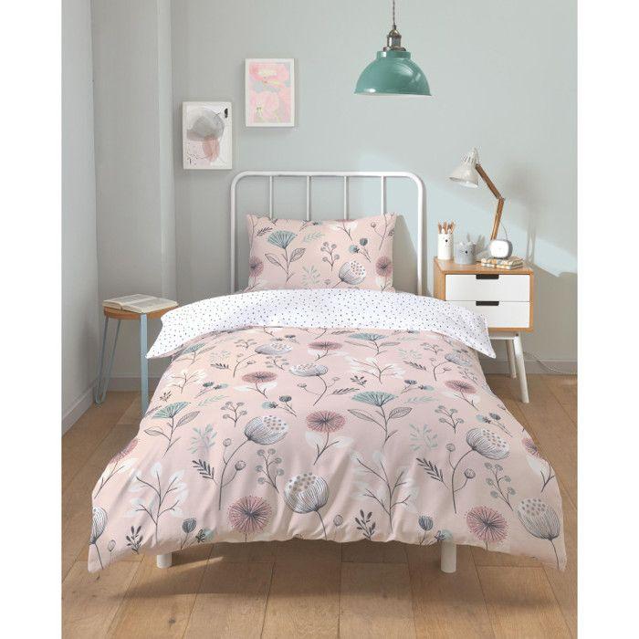 Parure de couette "Olia" toutes dimensions 100% Coton / 57 Fils/cm² - Olia Blush - Parure de couette 140 x 200 cm + 1 Taie d'oreille