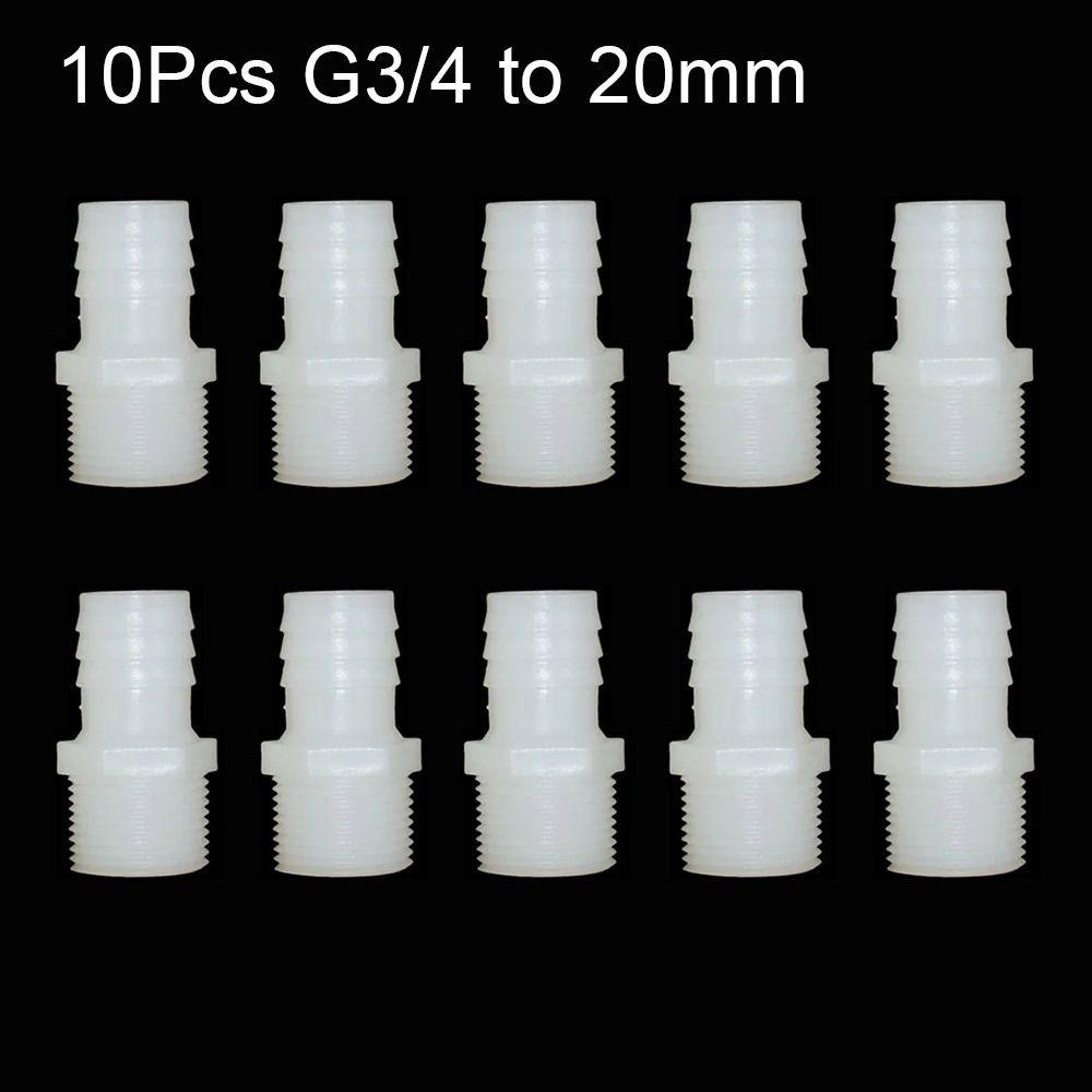 1/10 шт. фитингов для труб, соединитель шланга 10/12/14/16/18/20/25 мм, резьба 3/4 дюйма, соединительная муфта для трубы