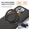 For iPhone 13 Pro Case with Ring Kickstand Compatible with MagSafe PU Leather Back Cover