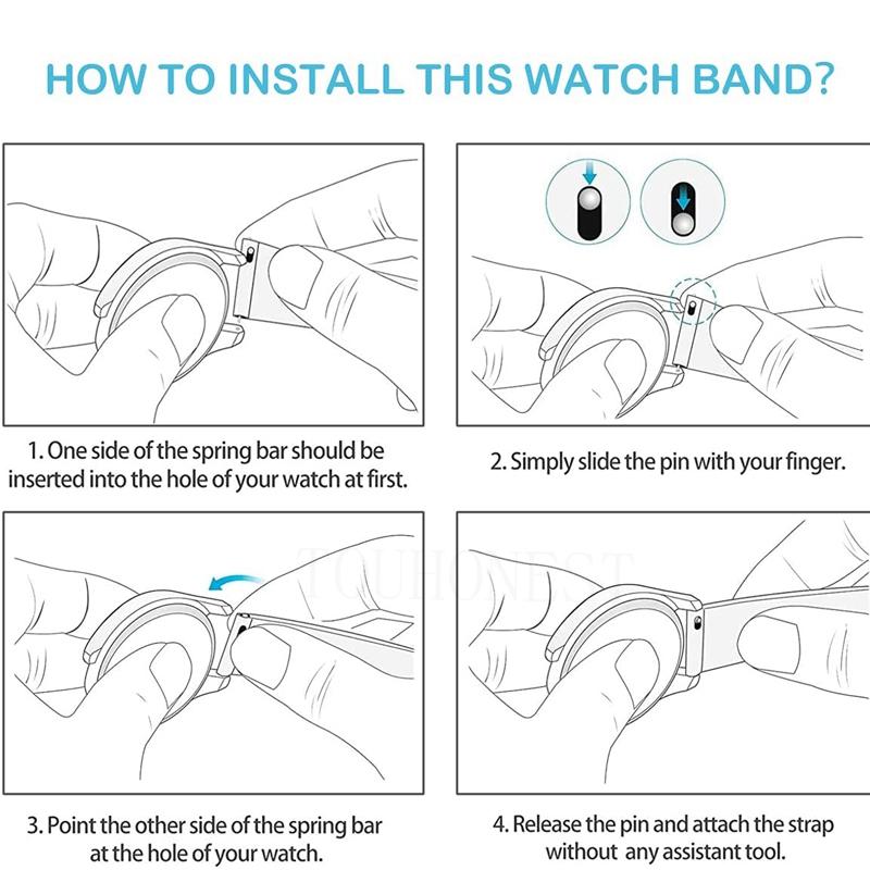 20mm 22mm Silicone Strap Watchbands For Samsung Galaxy Watch 42m 46mm Active 2 Gear S2 S3 Honor Amazfit BIP Huawei Watch Gt 2 Bracelet Wristband