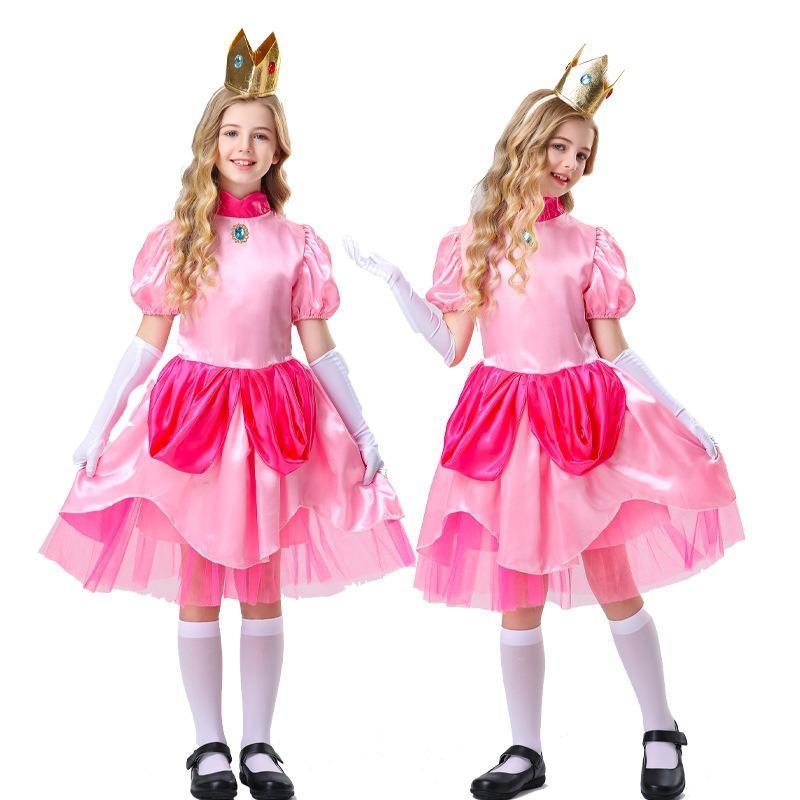 Halloween Princess Pink Dress Children's Stage Costume
