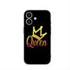 Queen King Princess Crown Phone Cover Case for Apple iPhone 16 15 14 Plus 13 12 Mini 17 Pro Max + 16E Air 16+ ProMax Casing