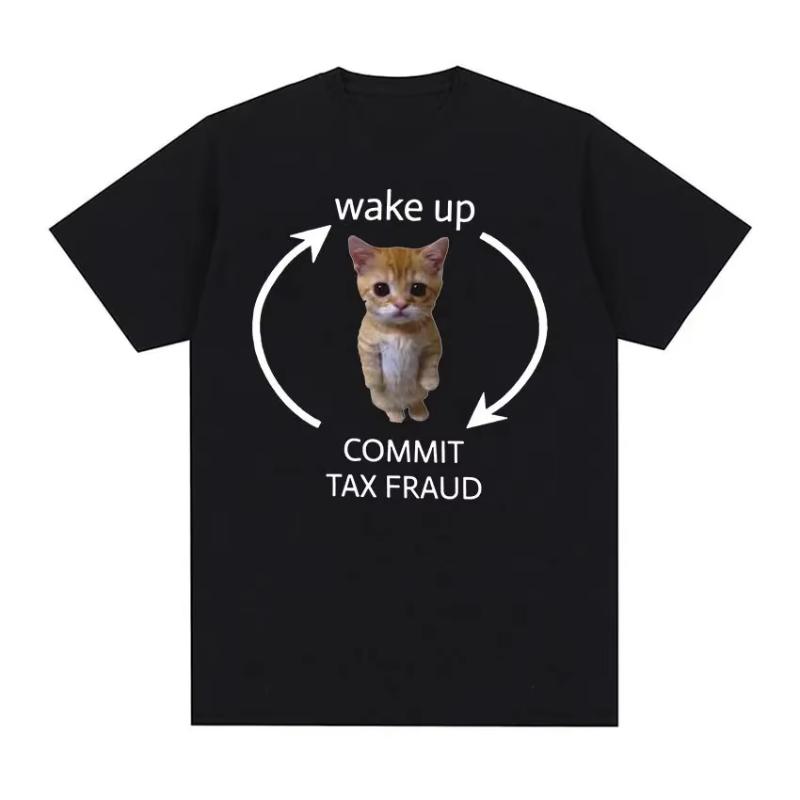 Save The EnvironUnisext Eat Plastic Cute Cat Graphic T Shirt Funny Unisex Women ONeck Clothing TshirtsCotton Oversized Tshirt