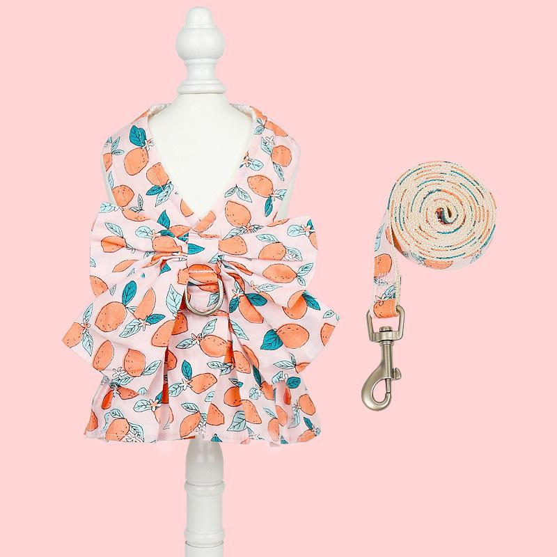 Товары для животных Поводок для собак Летняя тонкая юбка для маленьких собак Шлейка для кошек