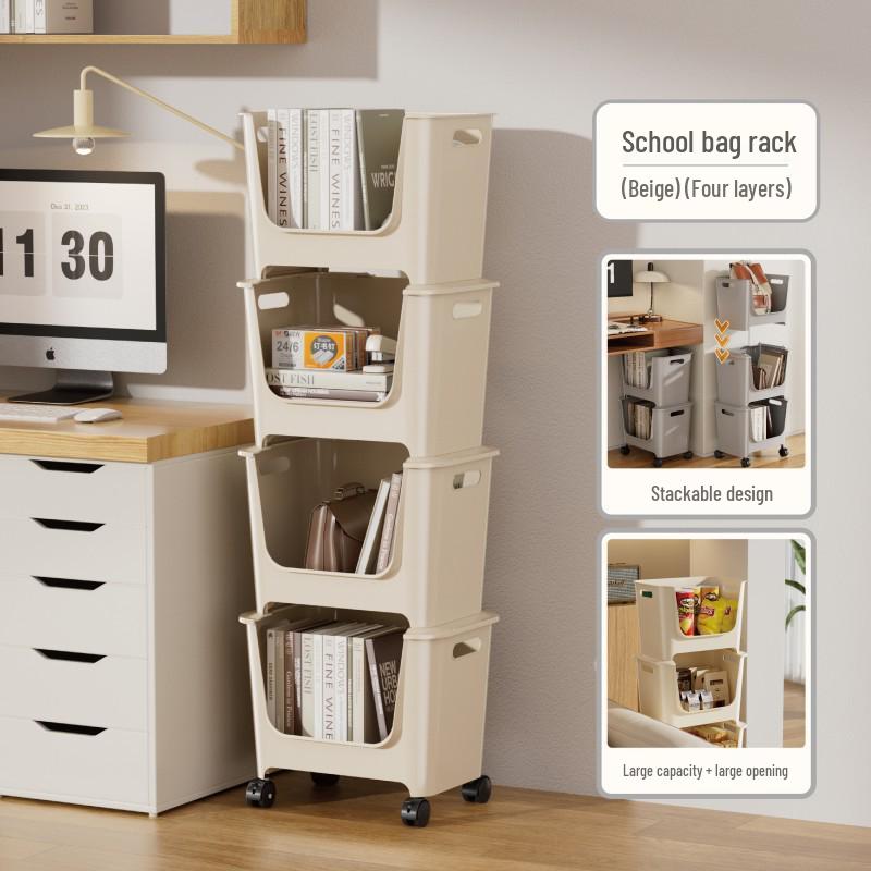 Многоярусные штабелируемые полки для хранения: Органайзер под стол на колесиках для закусок, напитков, игрушек и многого другого