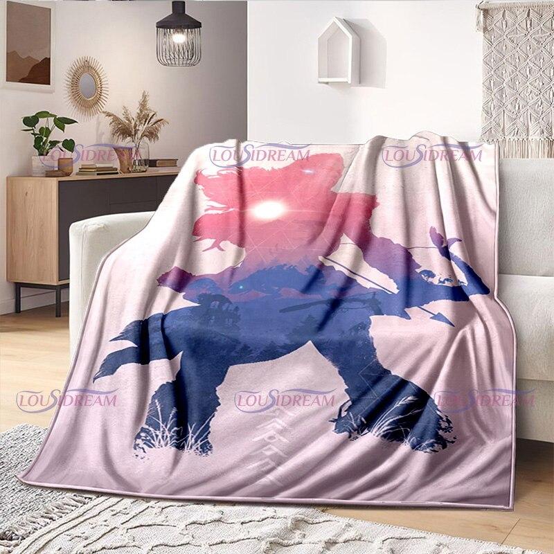 Одеяло для любителей геймеров Horizon Zero Dawn, игровое одеяло, флисовое одеяло, одеяло для взрослых и детей, покрывало для геймера, подарки