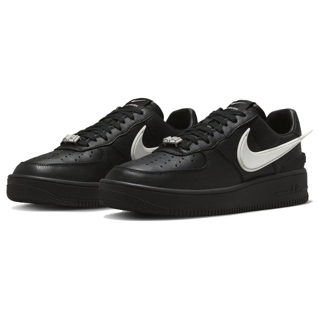 AMBUSH X Nike Air Force 1 Low Black Unisex Sneakers Phantom White DV3464-001