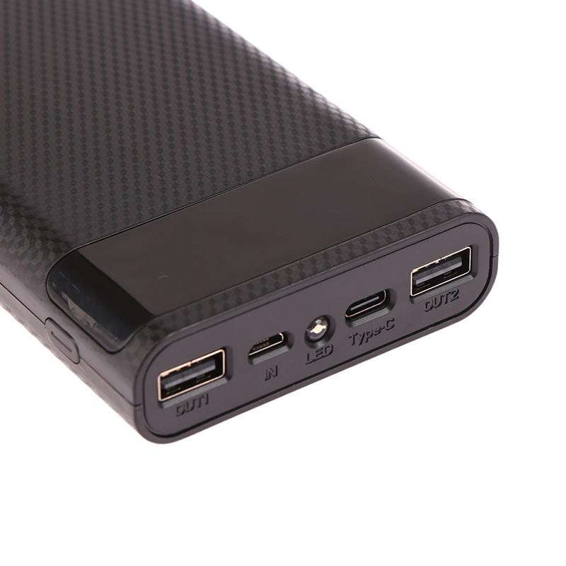 Diy Power Shell For Ip Xiaomi 4*18650 Power Bank Case External 15000Mah Battery Charge Storage Box Shell Without Battery