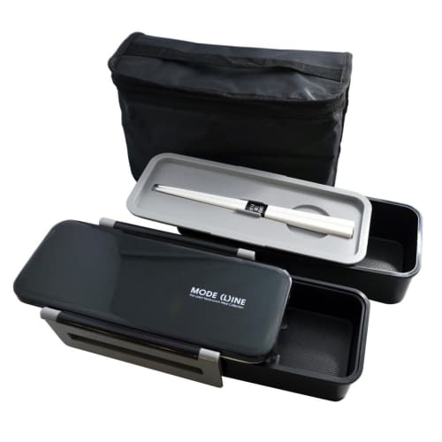 Skater Jumbo 2 Tier Lunch Box with Cooling Bag 1.3L MODE LINE KCPJW13-A