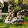 Sheepdog Acrylic, 2D Flat, Garden Decoration, Suitable for Flower Pots, Living Room, Party, Gifts, Ornaments