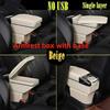 НОВЫЙ Для Seat León 2 Подлокотник-бокс Для Seat Leon 2 Автомобильный подлокотник Центральный ящик для хранения Детали для дооснащения с USB Внутренние аксессуары для автомобиля