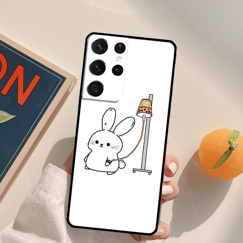 Bunny Rabbits Phone Case For Samsung Galaxy S25 S26 Ultra S24 S20 S21 S22 S23 Plus S10 S25 FE Back Cover
