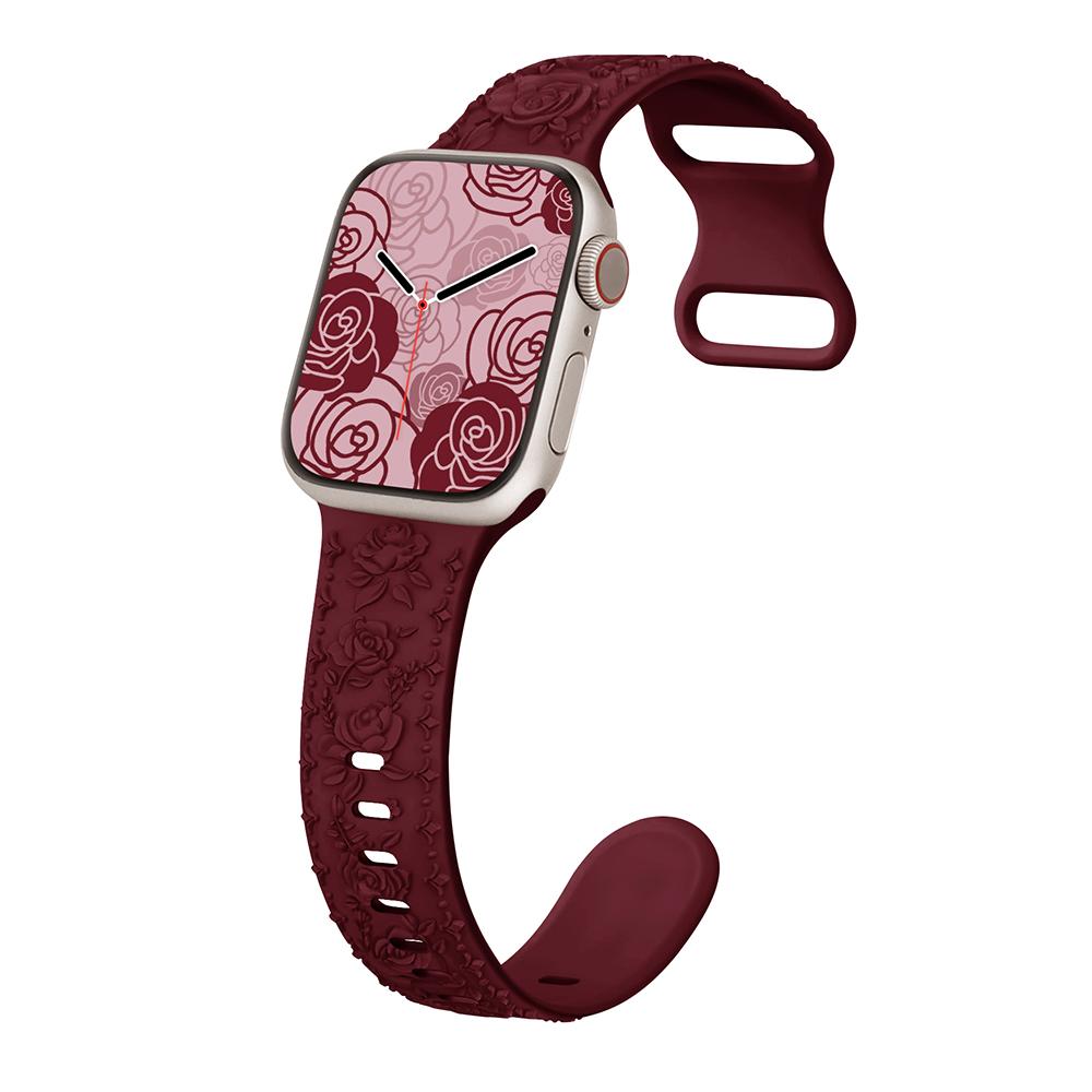 Ремешок с гравировкой для Apple, ремешок для часов 45 мм, 44 мм, 42 мм, 49 мм, 40 мм, 41 мм, силиконовый браслет Correa iWatch Series 8, 9, 7, 6, 5, 4, 3 Ultra SE