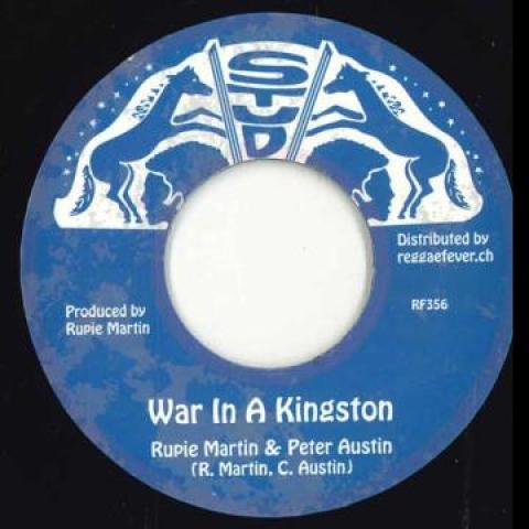7-дюймовая пластинка RUPERT MARTIN PETER AUSTIN War In A Kingston RF356 StudReggae Fe 2023 Европа Регги Ска Даб