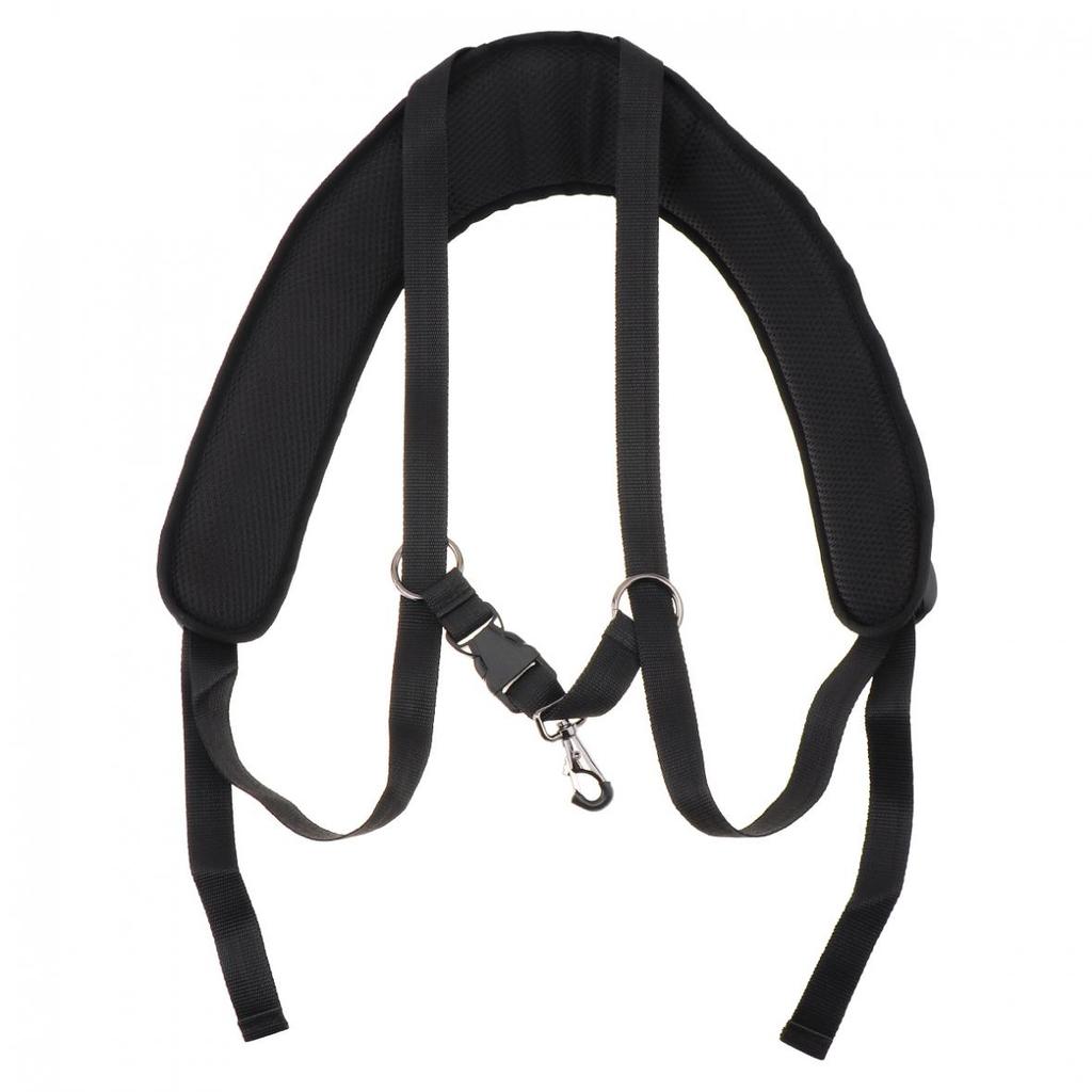 Регулируемый ремень для саксофона, ткань Оксфорд, хлопковая подкладка, держатель для саксофона, двойное плечо со стальным крючком