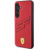 Etui do Samsung Galaxy S24 Plus Ferrari Twarde Perforowane Czerwone