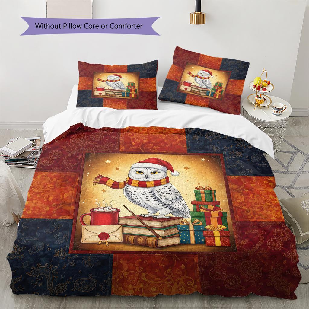 Мультяшный Узор Комплект Постельного Белья Одеяло Пододеяльник Наволочка Домашний Декор Подарок на День Рождения (1 пододеяльник + 2 наволочки, без наполнителя)