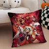 Edgy Musical Quirky Animate HHazbin Hotel Cushion Cover Throw Pillow Cover Hidden Button Durable Polyester Chair Cushion
