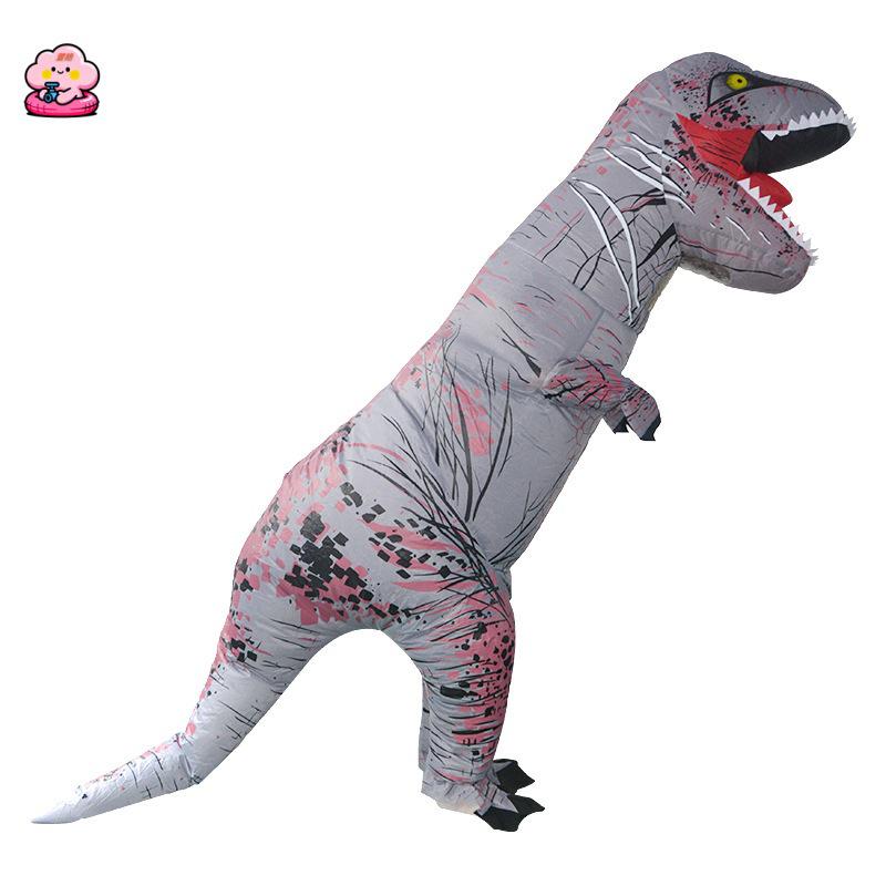 Надувной костюм Тираннозавра Рекса на Хэллоуин для вечеринок родитель-ребенок