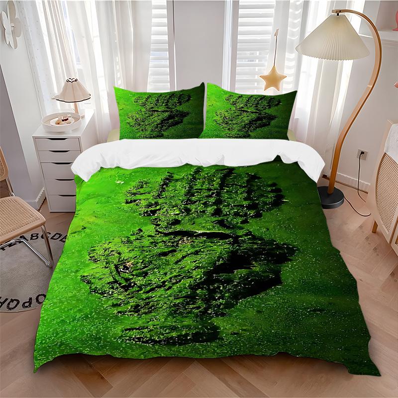 3pcs Anime Cartoon Design Comforter Set with One Quilt Cover and Two Pillowcases (No Core), Festive Gift for Home Decor, Polyester Fabric