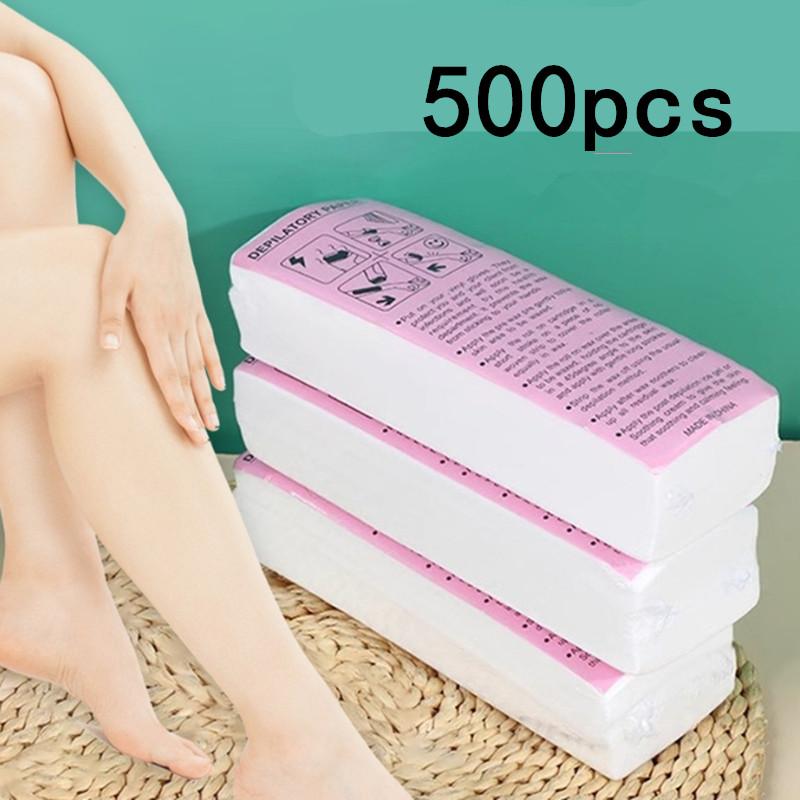 100/200/500 шт. Бумага для депиляции для женщин и мужчин, нетканая, высококачественная, для тела, ног, рук, эпилятор, восковые полоски, рулон