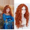 Синтетические Длинные Кудрявые Оранжевые Волосы для Женщины Парик с Волнистыми Водами Женский Костюм Косплей Хэллоуин Вечеринка Парик для Девочек Женский
