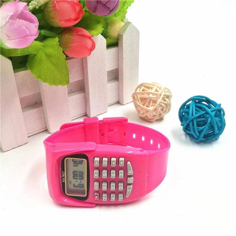 Часы для детей Детские электронные часы Наручные студенческие подарочные часы Детский цифровой калькулятор Новый уникальный