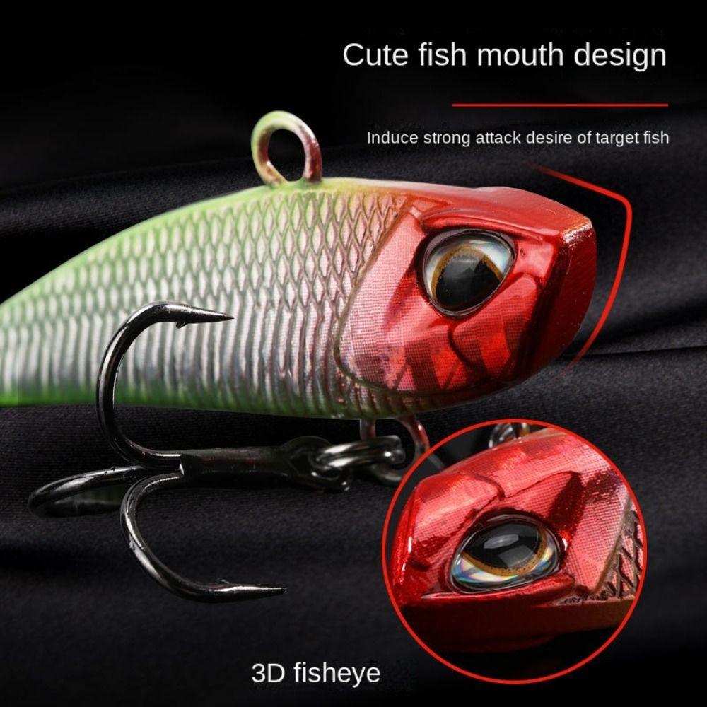 Treble Hook Metal Fishing Bait Spoon Metal Spoon Fishing Lure 2023 VIB Lure Ice Fishing