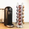 Стеллаж для хранения кофейных капсул, 24 капсулы для кофе Nespresso, стойка для хранения кофейных чашек, Vertuo, стеллаж-дисплей из нержавеющей стали