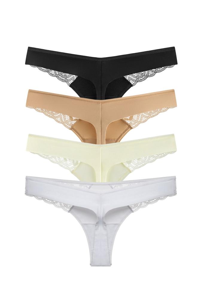Thong Panties, 4 Pieces Anabel Arto (82281)