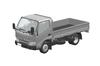 Aoshima Bunka Kyozai Rakupla Snap Kit Hino Dutro Бортовой весовой пластмассовый набор для сборки (АОСИМА) нет. 23-СР (Серебряный) 1/32 Предварительно окрашенный