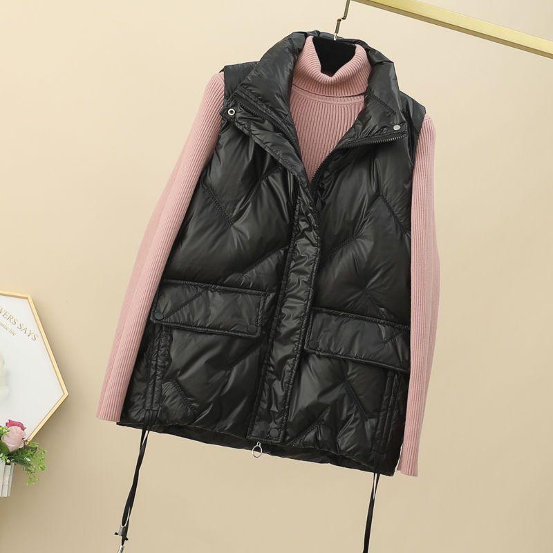 New Down Vest Women's Short Korean Version Loose Outer Wear Vest Jacket