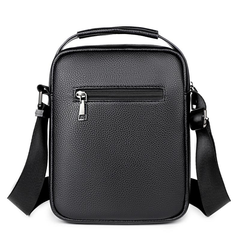 Business Style Men's Shoulder Bags  PU Leather Man's Small Messenger Bag Luxury Design Men Handbag Bag Shoulder Bags