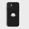 Забавный Черно-Белый Кот Любители Пара Чехол для Телефона Для iPhone 16 15 14 13 12 11 Pro Max XS X XR 7 8 SE Силиконовый Парный Чехол Funda