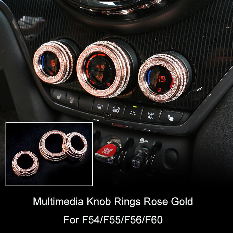 Интерьер автомобиля кольцо с бриллиантами наклейка украшение блестящий декор блестящие аксессуары для девочек для Mini Cooper F54 F55 F56 F60