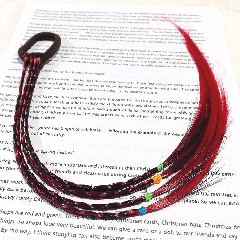 Парик Принцессы Модный для Девочек с Косичками Кольцо для Волос Детский Стиль Маленькие Девочки Детский Головной Убор