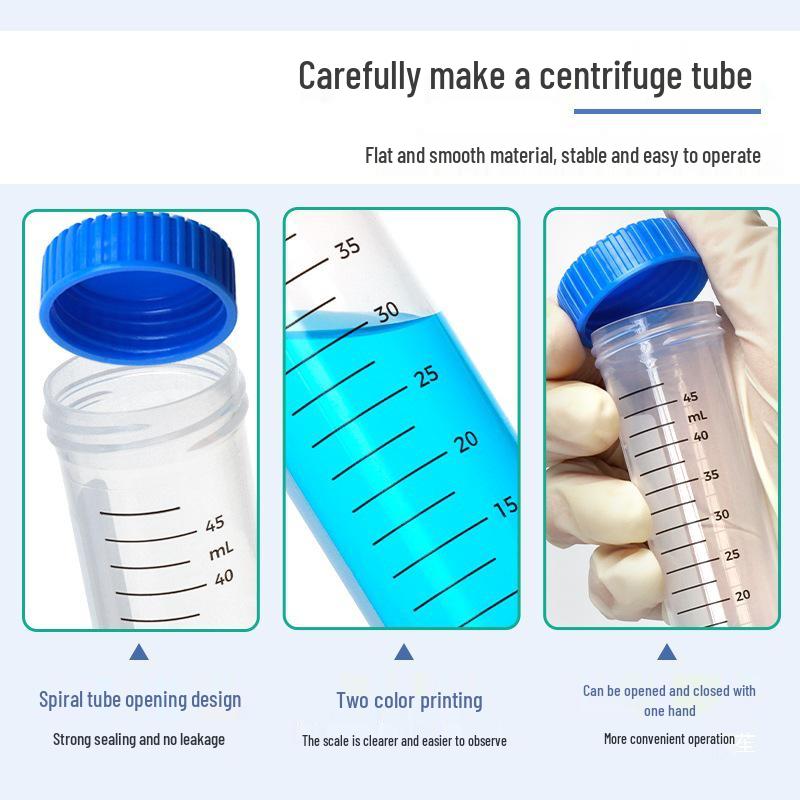 Laboratory Plastic Tubes: PCR, Centrifuge & Seed Bottles in 0.2/1.5/5/10/15/30/50ml