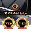 Car Paster Non-marking Alloy 3D Ultra-thin Zinc Rear VIP Bumper Car Sticker Badge for Car