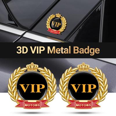 Автомобильный Пастер, немаркирующий сплав, 3D ультратонкий цинковый задний VIP-бампер, наклейка на автомобиль, значок для автомобиля