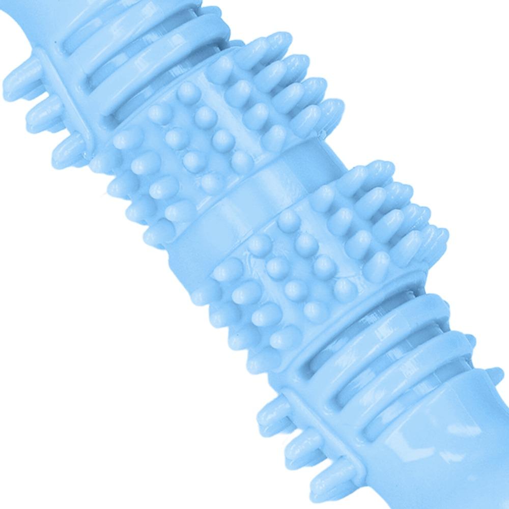 TPR Made Dumbbell Dog Chew Toy Bite Tough Puppy Teeth Cleaning Toy Pet Chew Stick Teeth Cleaning