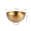1 PC Gold Stainless Steel Fruit Salad Bowl Ramen Bowl Kitchen Tableware Tableware Food Container 15/20CM